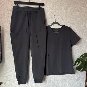 M Grey Mandala Scrub Set